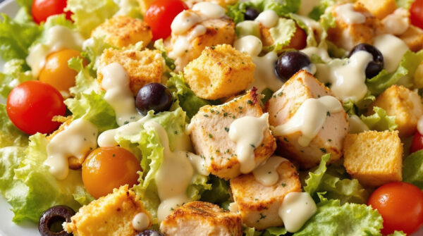 Salada de Frango Caesar