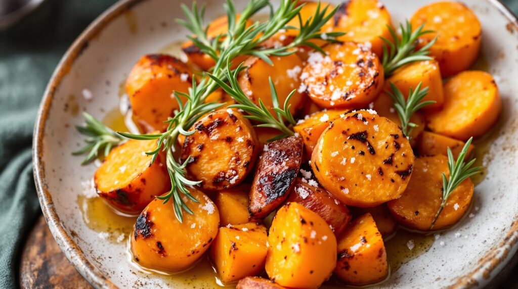 Batata doce assada