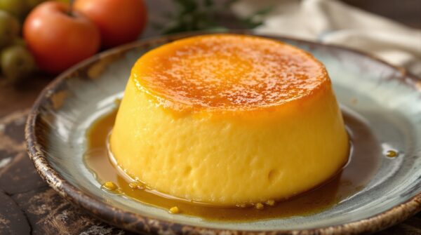 Pudim de queijo de casa