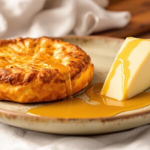 Queijo de terra com panado com mel de cana