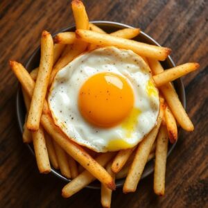 Batata Canudo c/Ovo