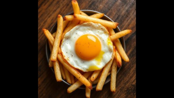 Batata Canudo c/Ovo